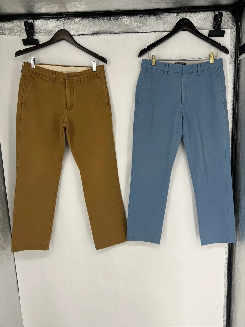 J. Crew and Banana Republic lot of Chino Pants in Brown and Blue 31x30